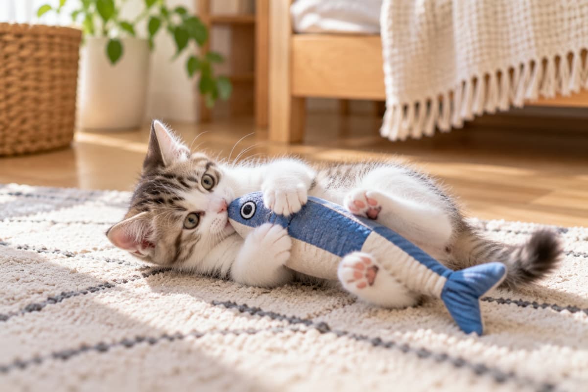 猫の運動不足対策　室内でできるエクササイズとおもちゃの選び方